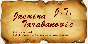 Jasmina Tarabanović vizit kartica